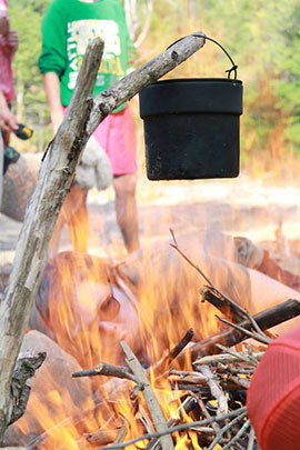 outdoor living skills land activities at camp davern